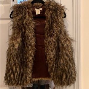 Anthropologie Staring at Stars faux fur vest